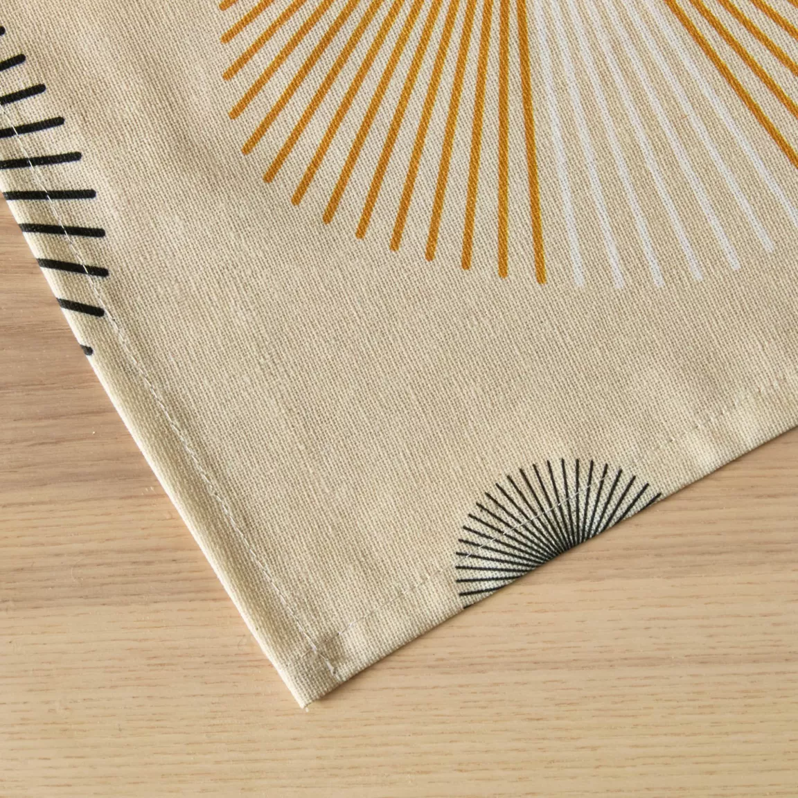 Nappe rectangulaire coton enduit (150 x 250 cm) Manhattan Beige