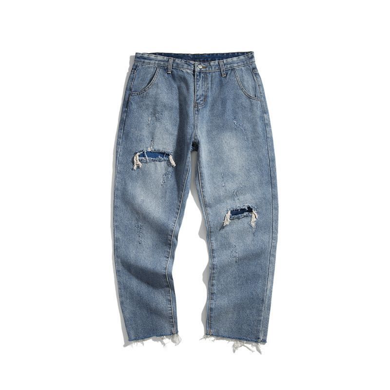 WidoWilder - Wijde jeans met distressed pijpen