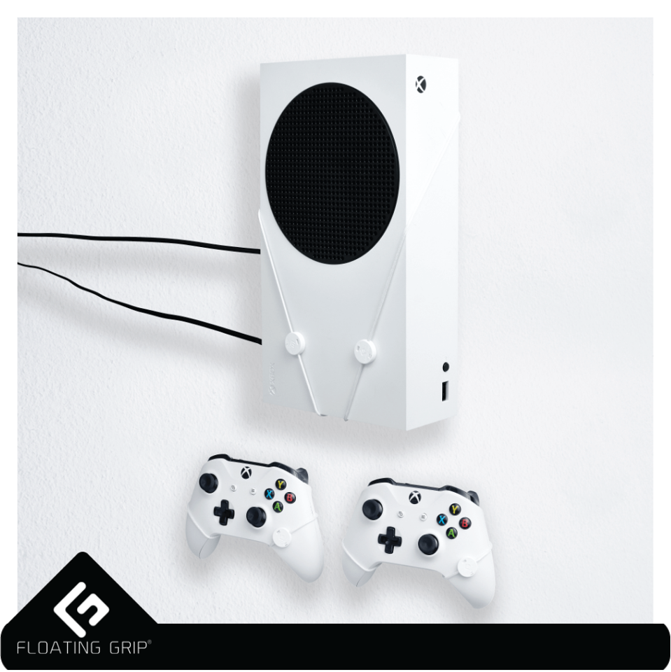 Floating Grip Xbox Seriex S Wall Mount - Bundle White