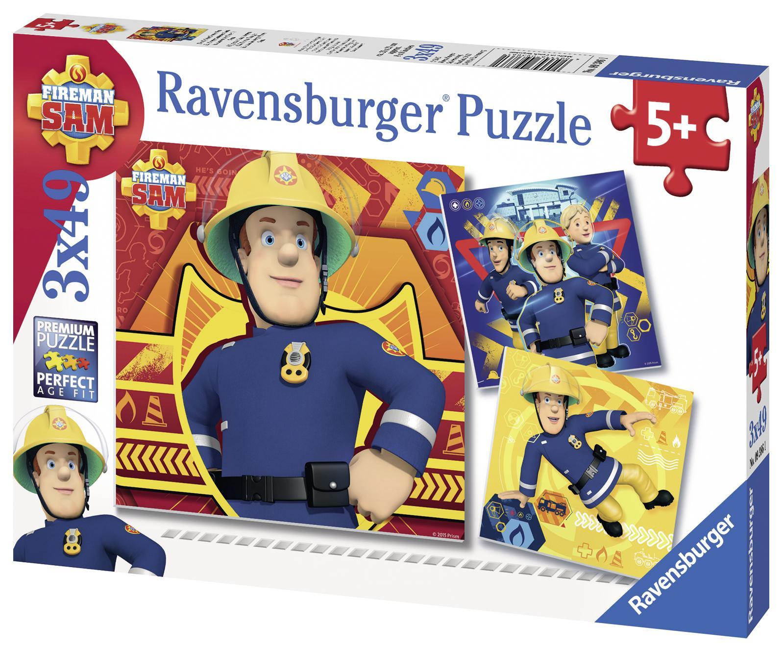 Bei Gefahr Sam rufen. Puzzle 3 x 49 Teile