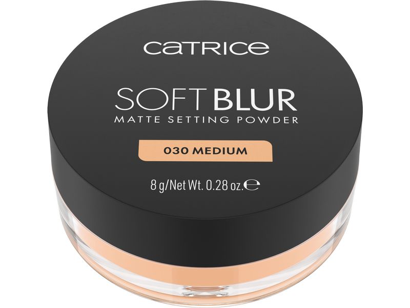 Catrice Puder Soft Blur Matte Setting 030 Medium Ultraleichtes, seidiges Puder sorgt für ein nahtloses, weichgezeichnetes Finish