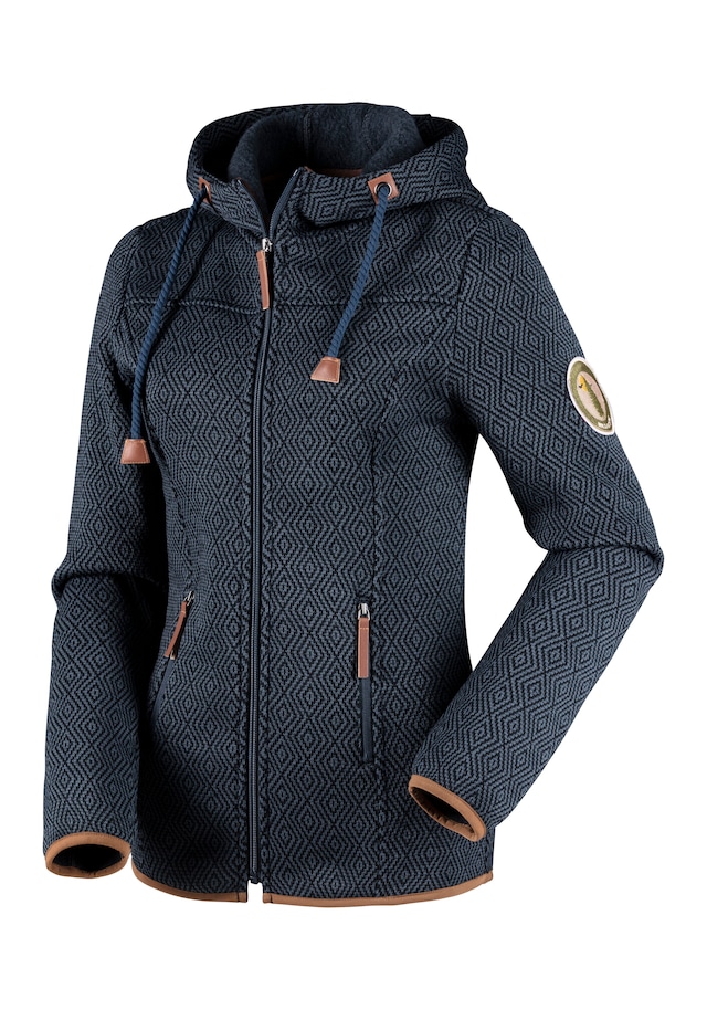 LASCANA ACTIVE Fleecejacke mit Kapuze Trekkingjacke mit Kapuze