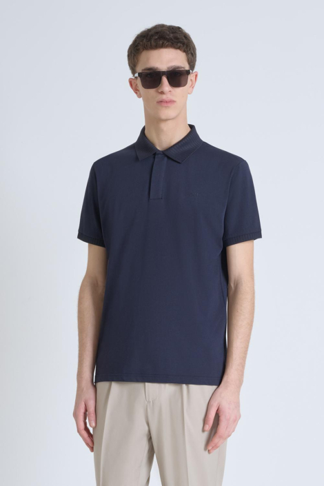 Antony Morato blauwe heren polo