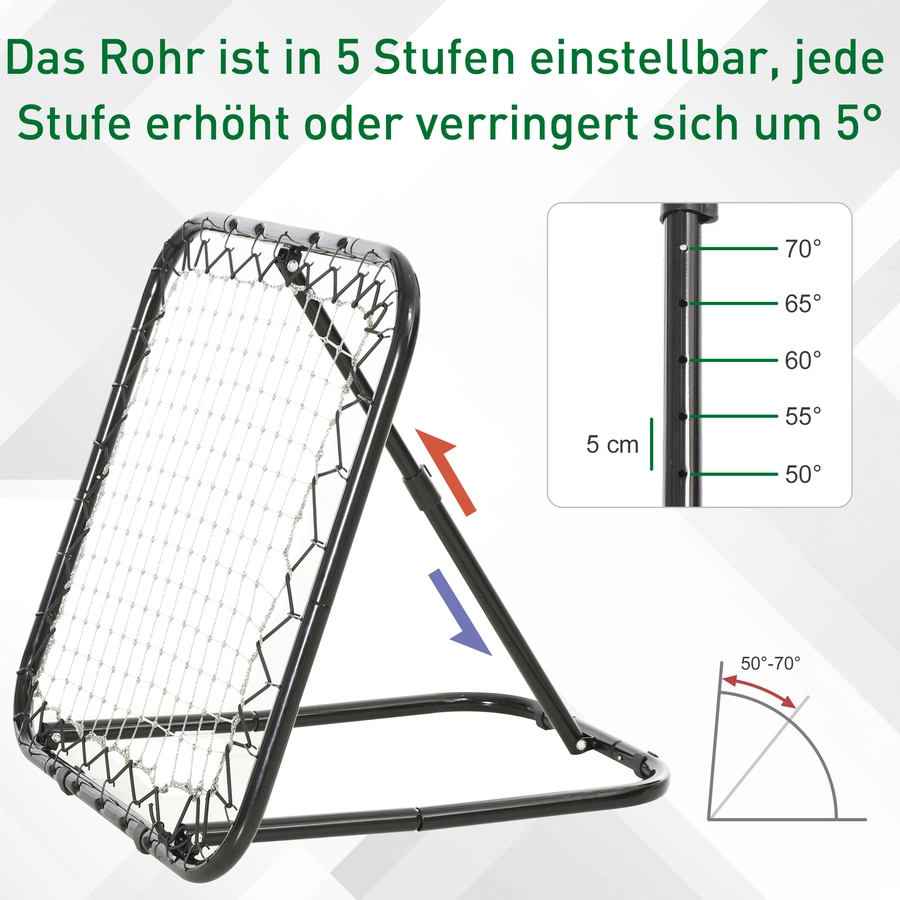 HOMCOM Rebounder schwarz