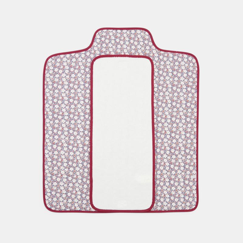 Tapis à langer de voyage fleuri rose naissance Rose