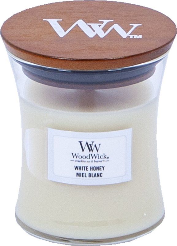WoodWick - Mini Hourglass - Geurkaars - White Honey - 85 g