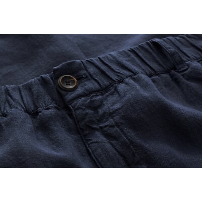 Herren-Leinenhose, Dunkelblau