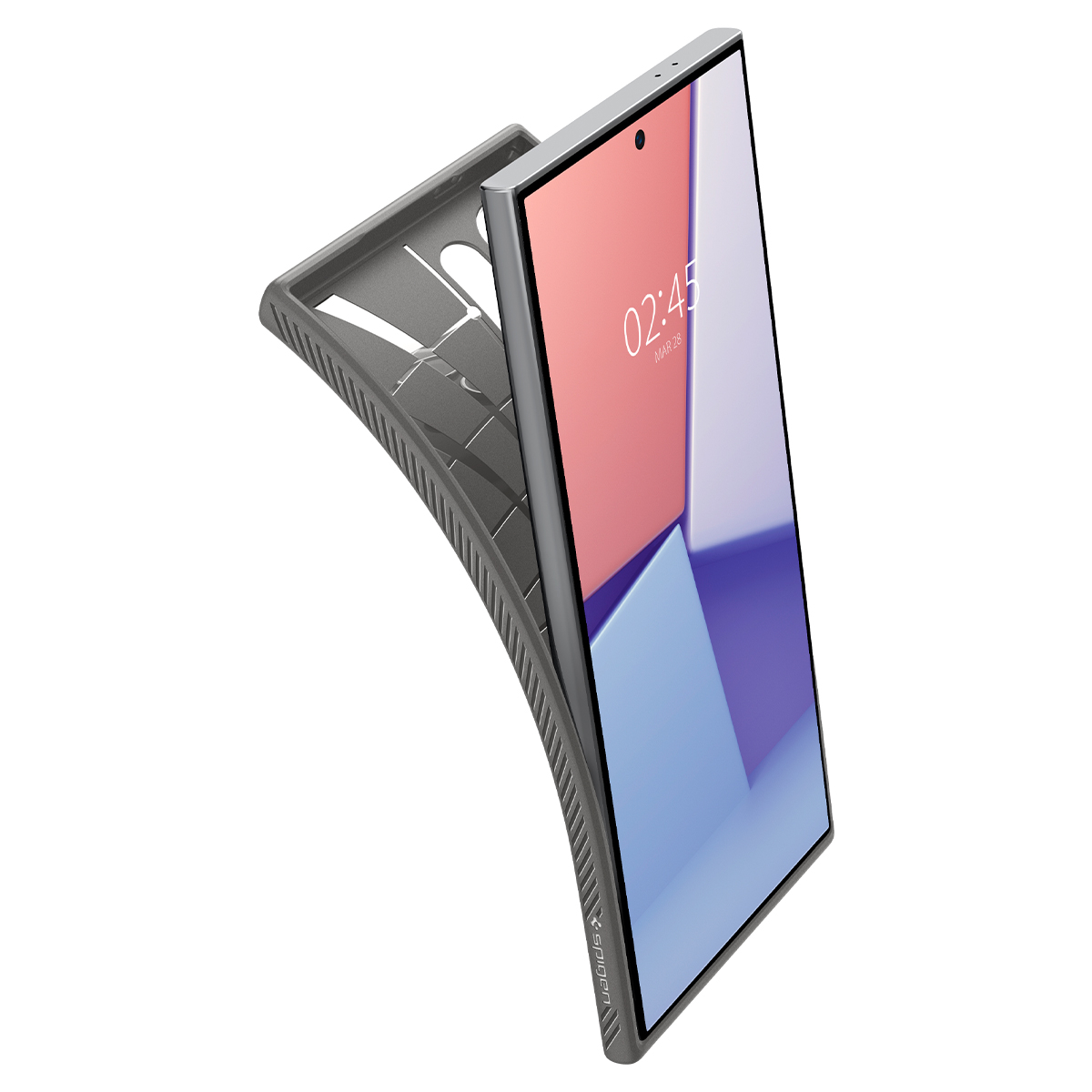 Samsung Galaxy S24 Ultra Liquid Air Case Gummi Hülle (ACS07448) - Granite Gray