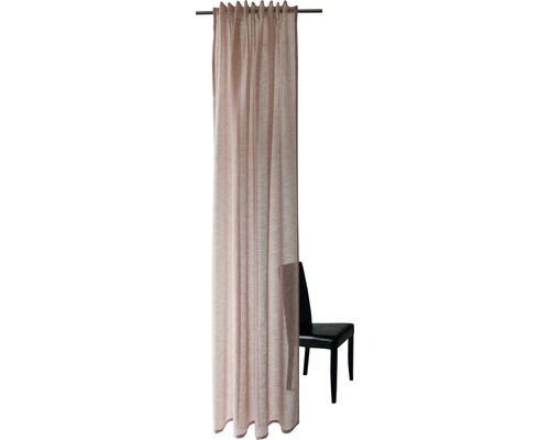 Gordijn met gordijnband Oskar roos 140x245 cm