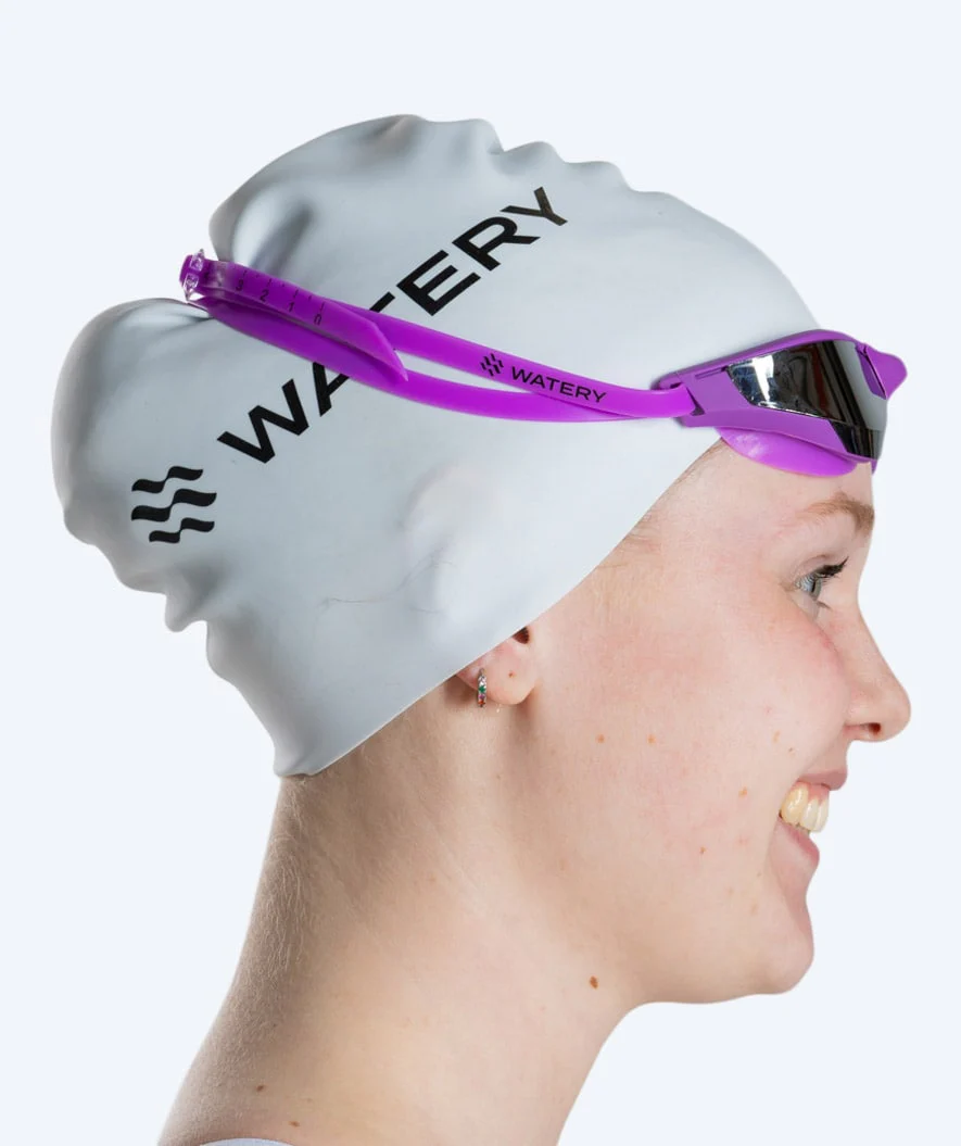 Watery svømmebriller - Instinct Ultra Mirror - Lilla/sølv
