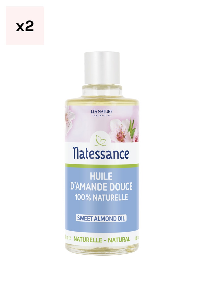 Huiles d'amande douce bio 100% pures - 2 x 100 ml