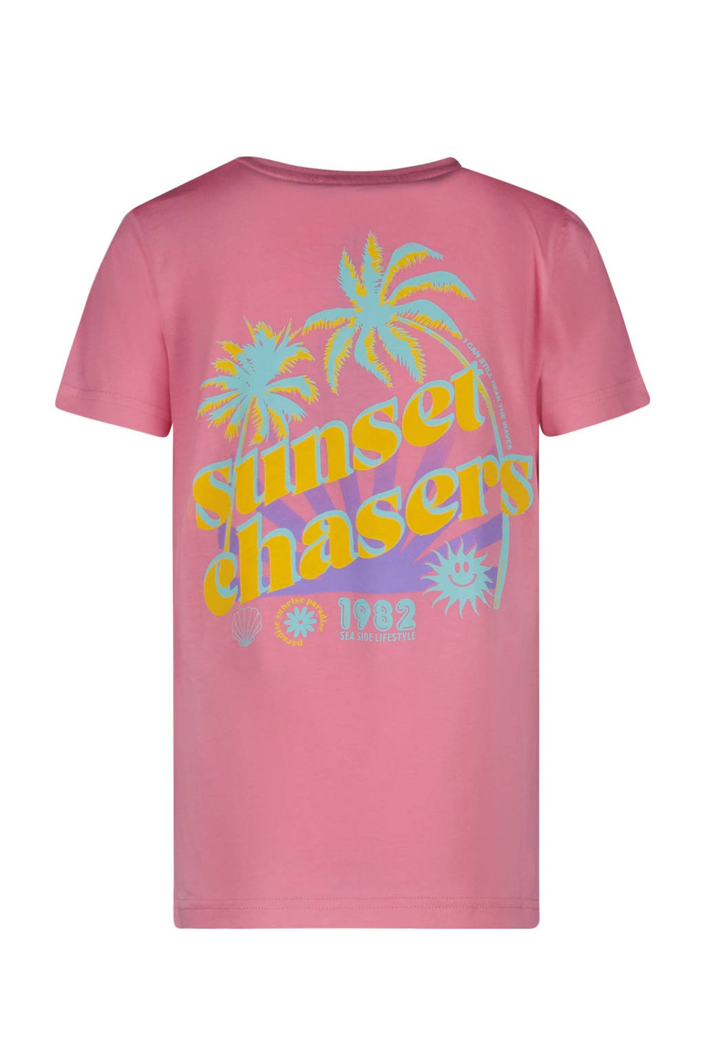 Cars T-shirt KYI met backprint lichtroze