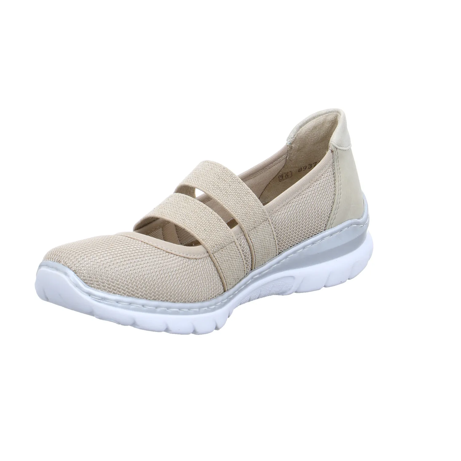RIEKER Ballerina Beige Textil