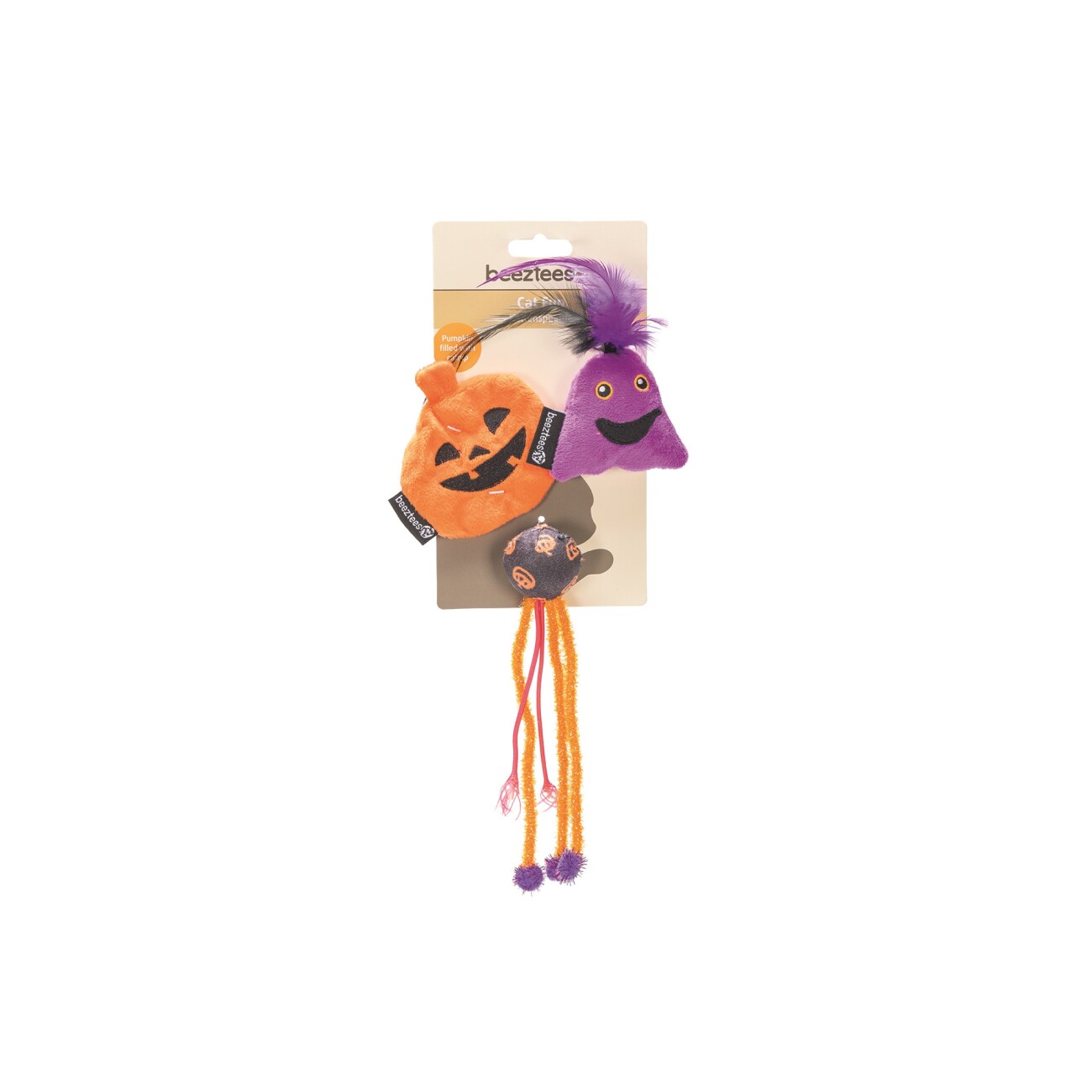 Beeztees Kuscheltier Halloween Buuh 3 Stück