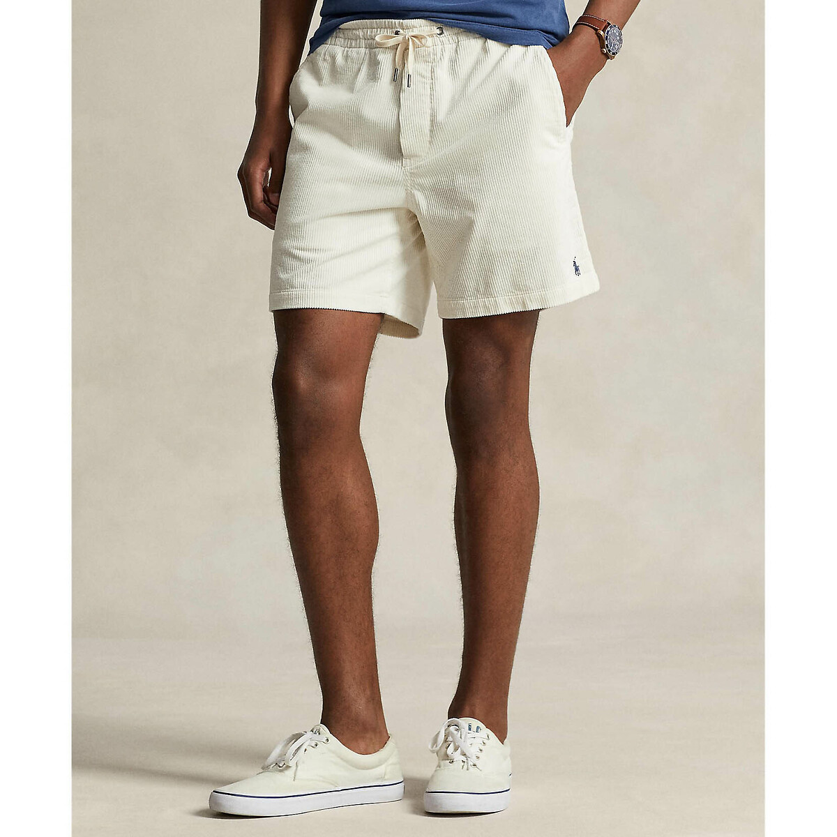 POLO RALPH LAUREN<br>Shorts de veludo com cordão