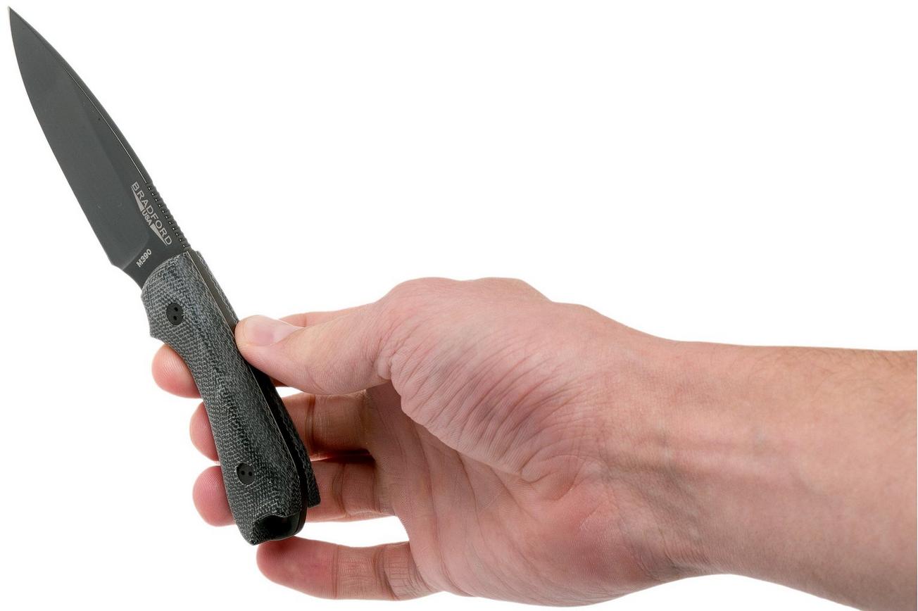 Bradford Guardian 3, 3D Black Micarta Guardian 3 M390, Sabre DLC 3S-101B