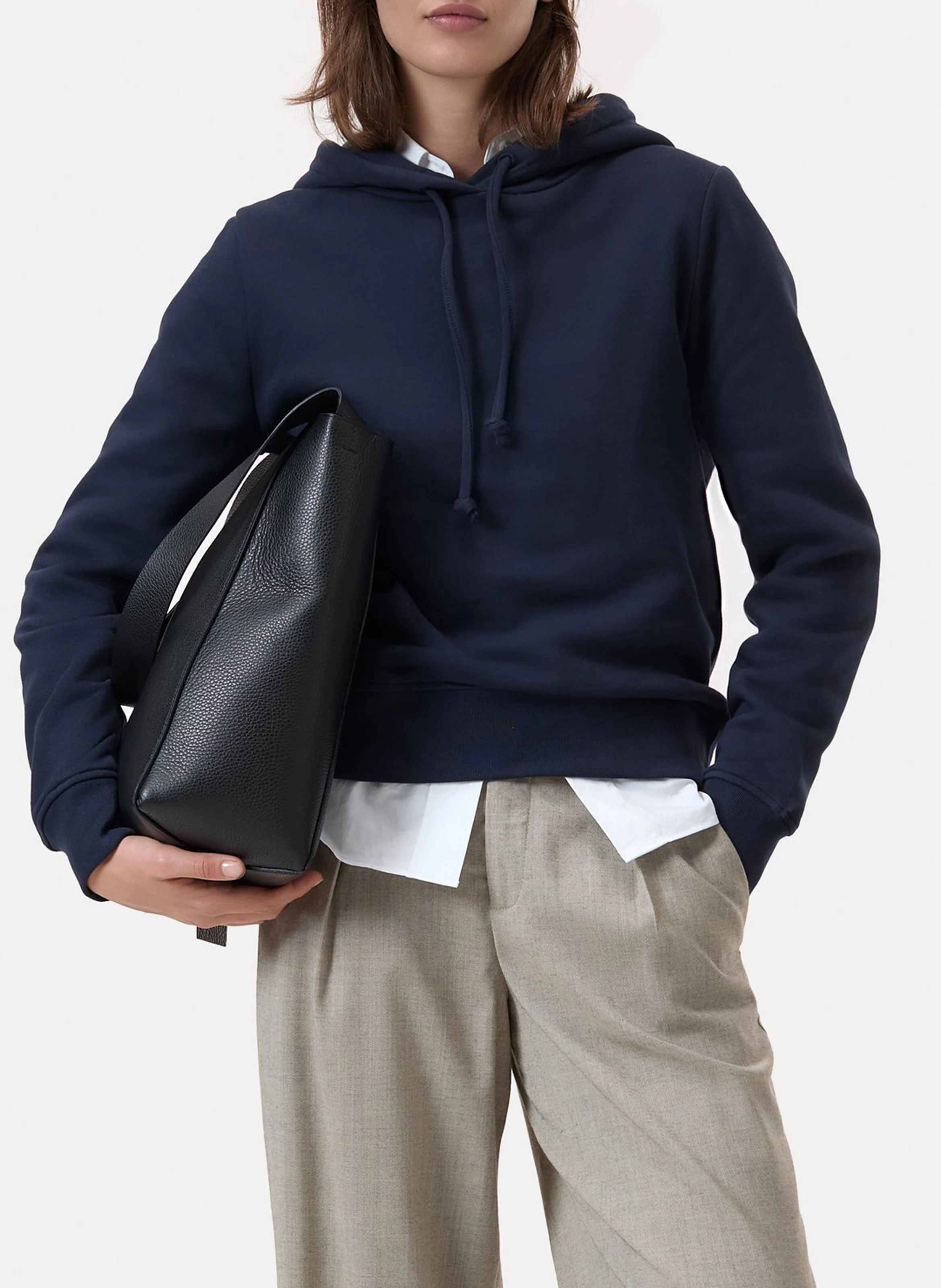 Sweat à capuche brodée | Bleu