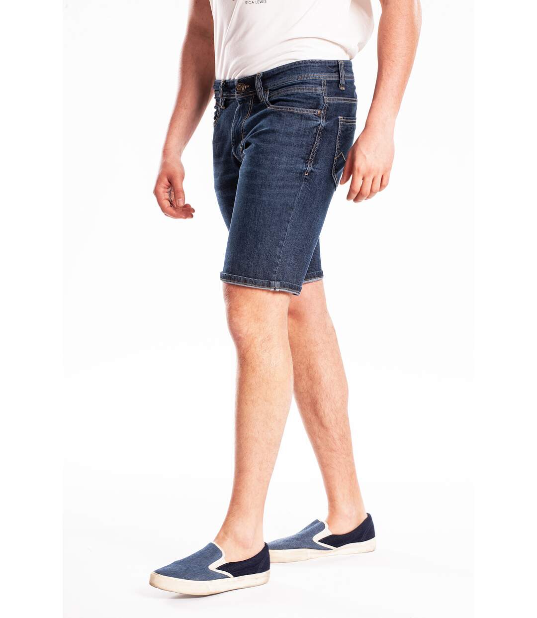 Bermuda denim stretch Fibreflex VASKEN DENIM