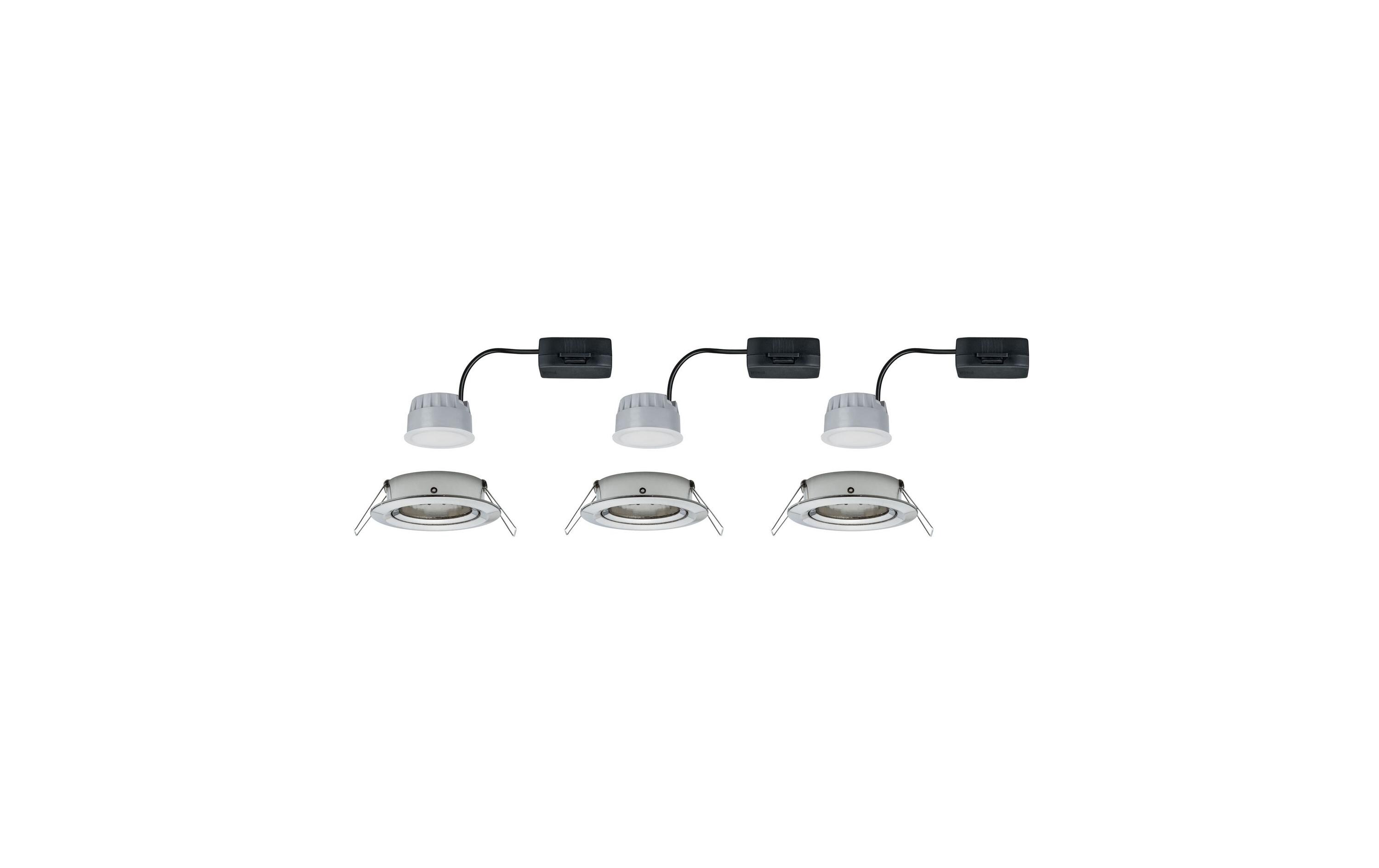 Einbauspot Nova Coin 3-Stepdim Set, 3 x 6 W, 2700 K, EisenLED Einbauspot Basisset