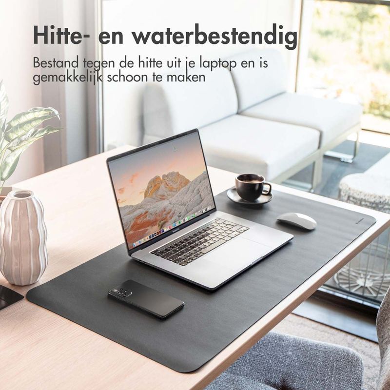 imoshion - Bureau Onderlegger - Zwart - 90 x 45 cm