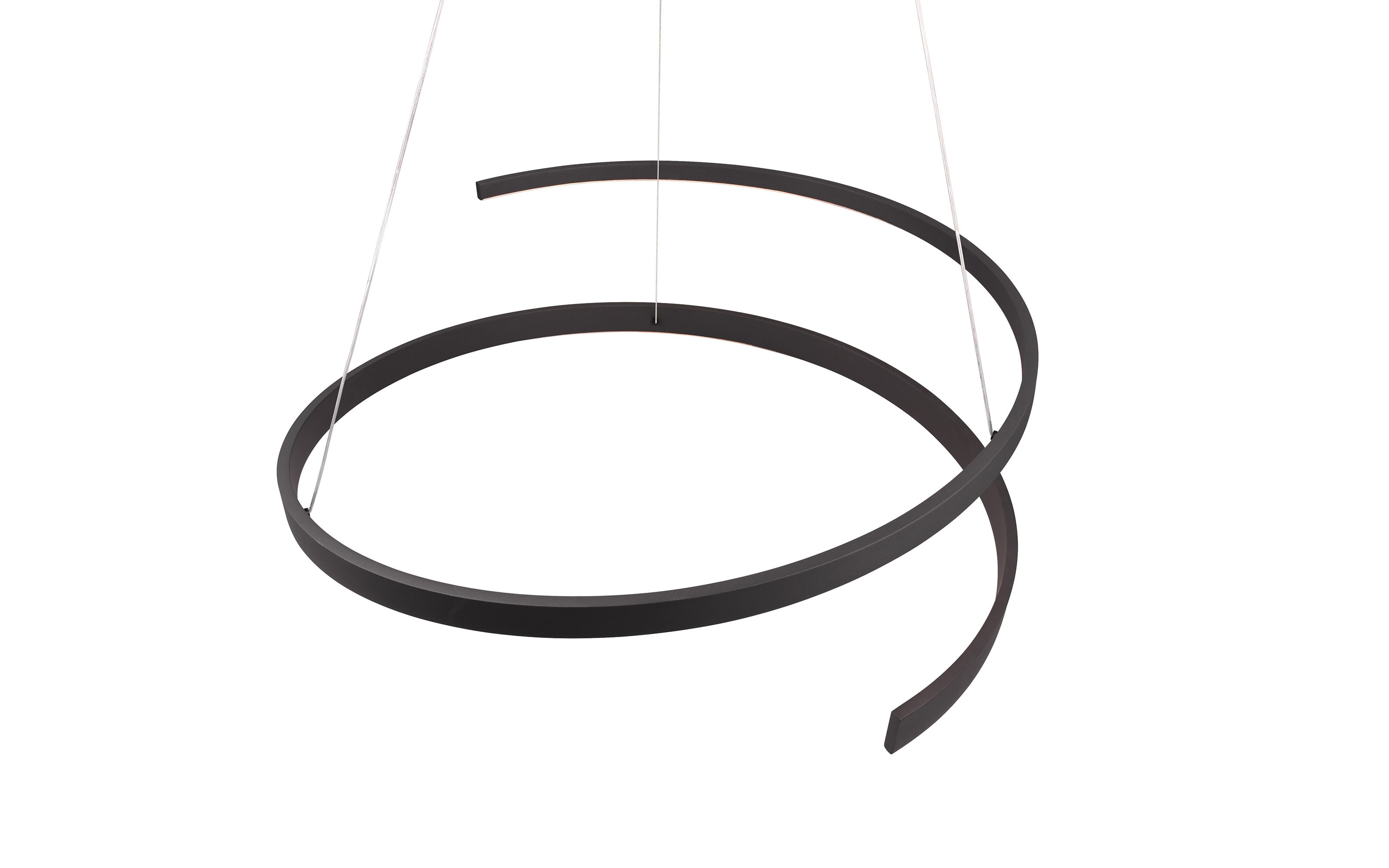 LED-Pendelleuchte Cinque Cinardi, schwarz, inkl. Dim to Warm Funktion