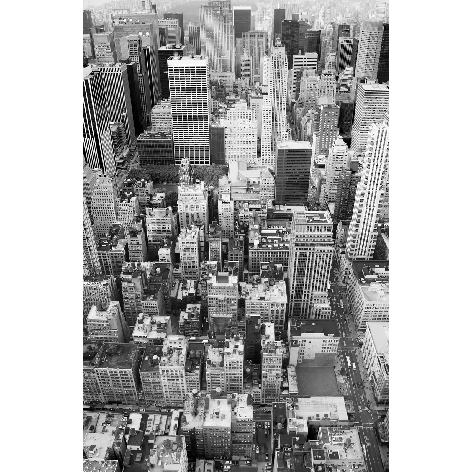 Vlies Fototapete UPTOWN - grau-weiß - 150x250 cm