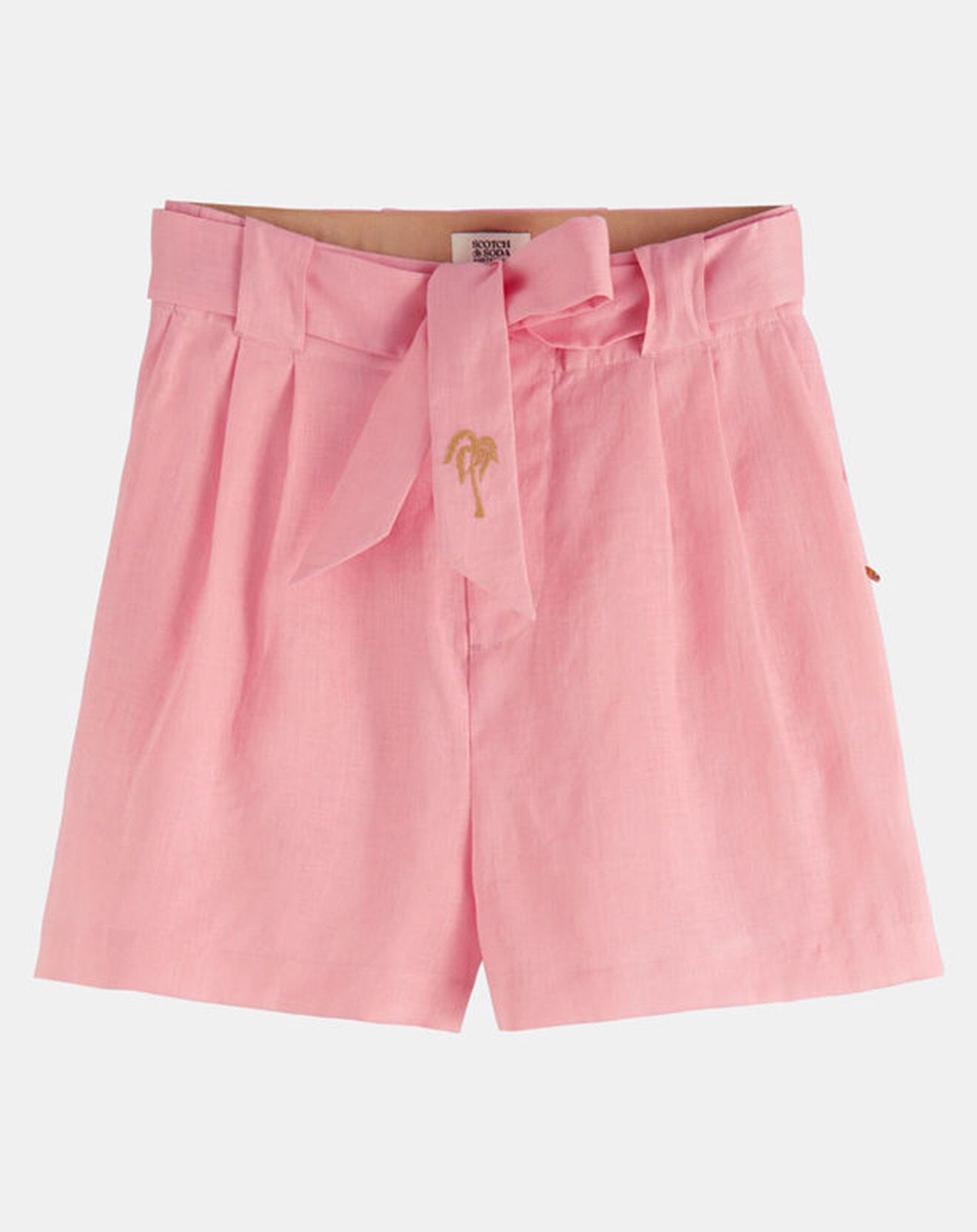 Scotch & Soda Short 100% Lin rose