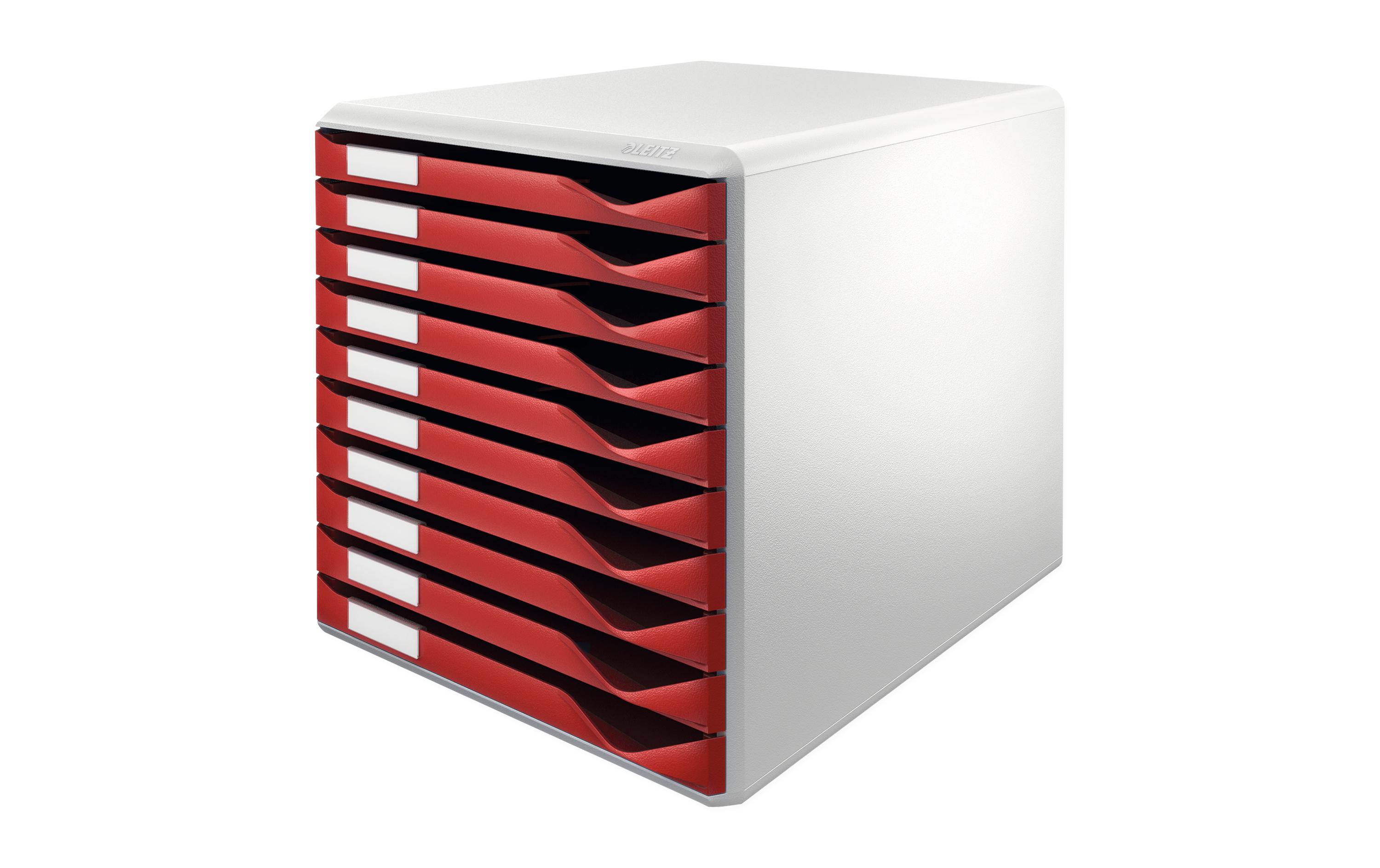Schubladenbox Formular-Set 10 Schubladen, Bordeaux<br>Schubladen-Element