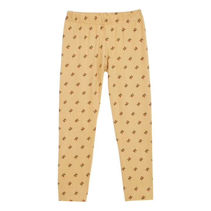 Emile et Ida Legging Fleuri | Beige