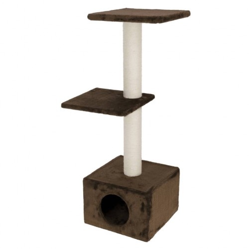 Árvore para gatos marrom de 3 níveis Kerbl