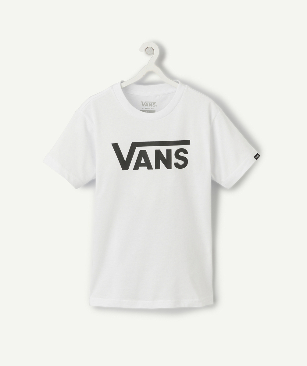 VANST-SHIRT CLASSIC EN COTON BLANC AVEC LOGO NOIR