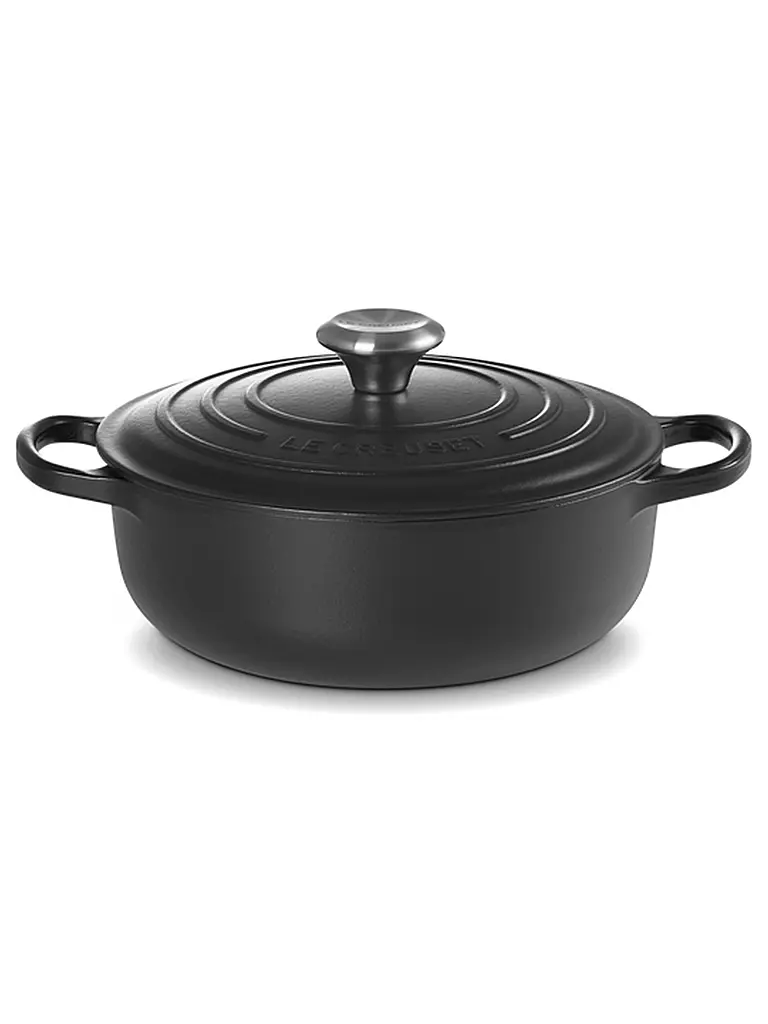 LE CREUSET Sauteuse SIGNATURE 24cm Schwarz schwarz