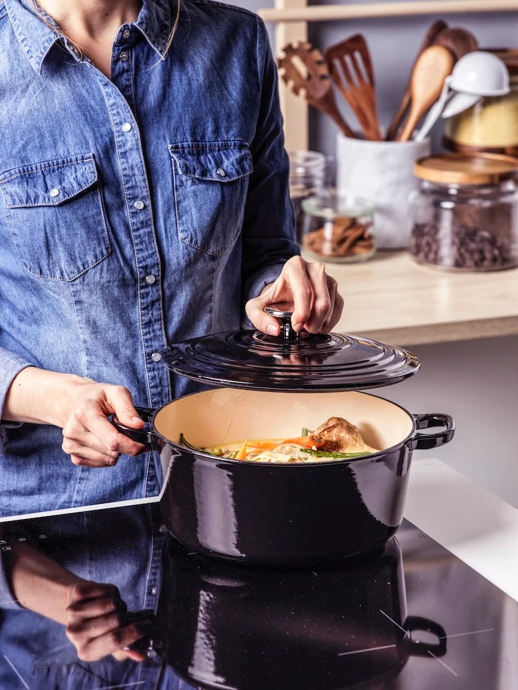 BK Bourgogne Braadpan Gietijzer - Jet Black