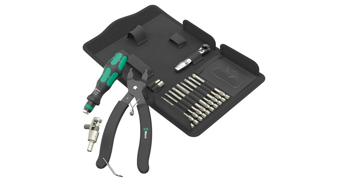 Wera9532 kettingpons werkplaatsset gereedschapsset  (Zwart/groen, 20‑delig)