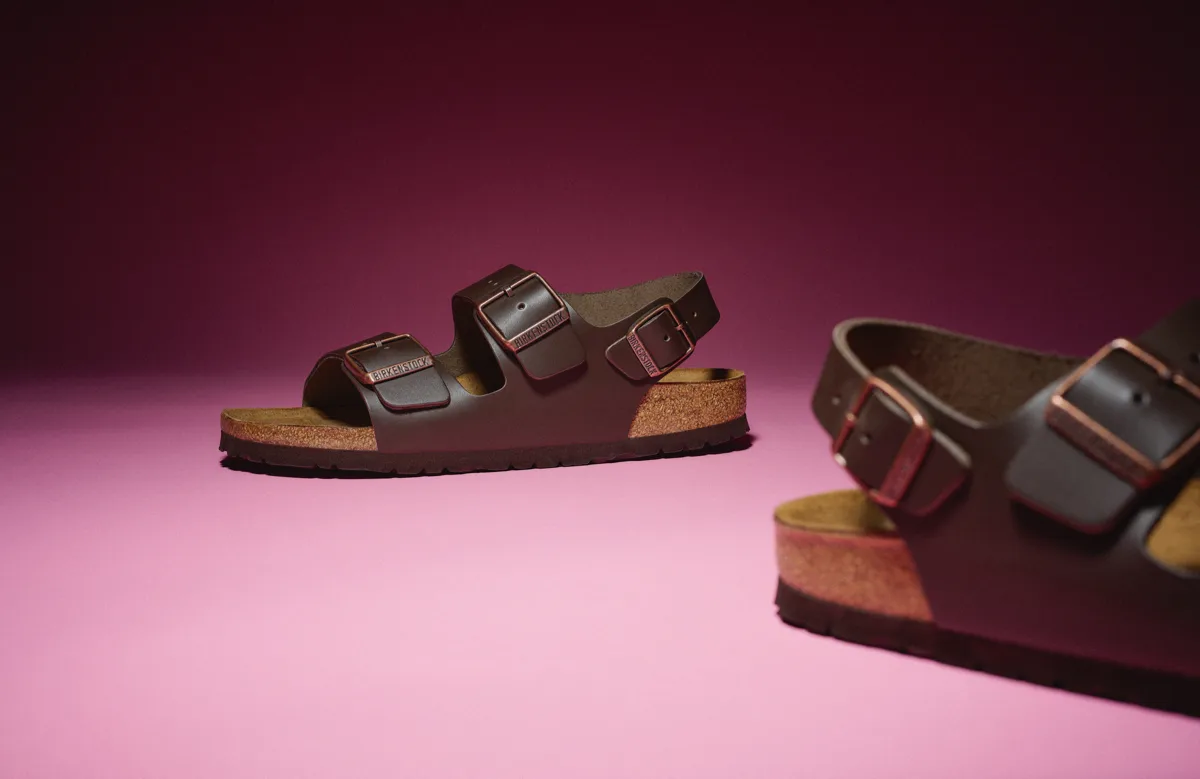 Birkenstock Women's Milano Natural Leather Narrow Dark Brown