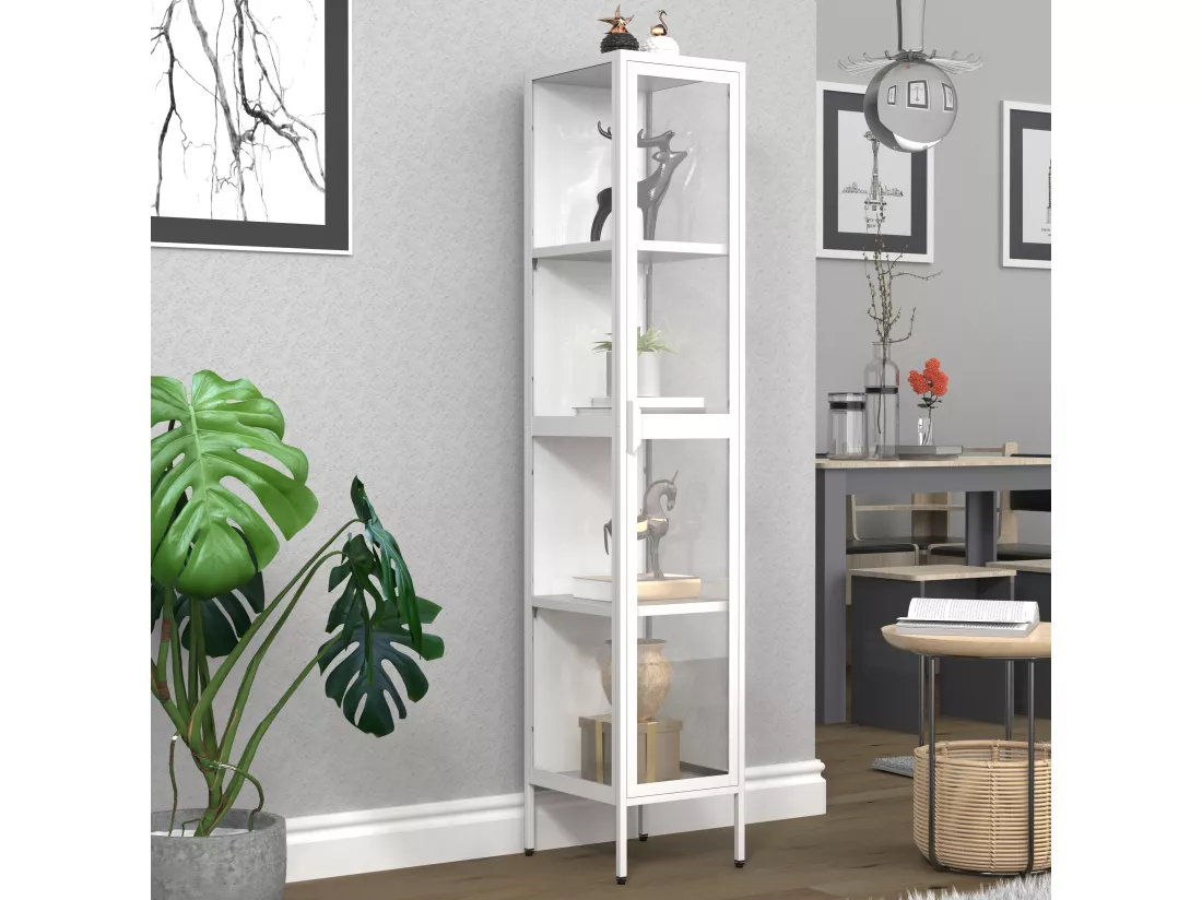 Acier Vitrine verre Vitrine Floka XL