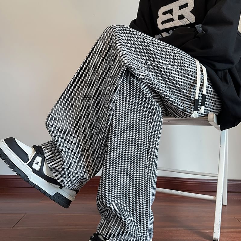 emeisa - Broek met trekkoord en rechte pijpen