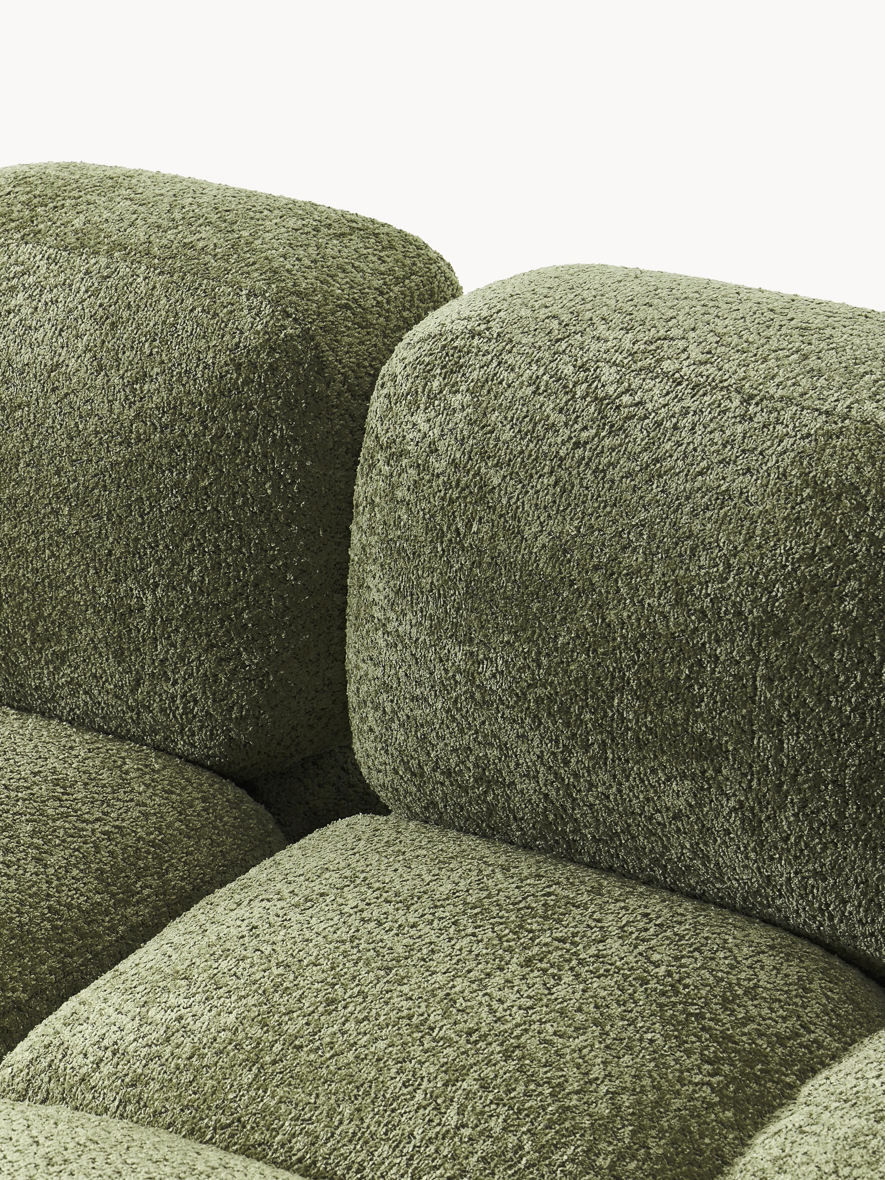 Modulaire bank Tayla (4-zits) van teddy bouclé