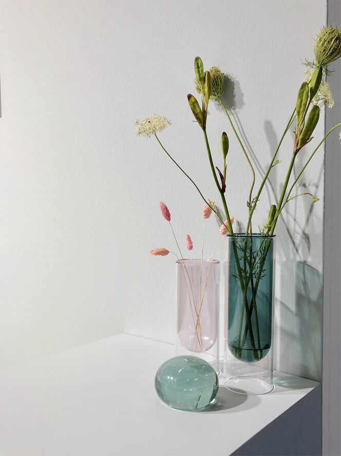 Studio About FLOWER TUBE, TALL TUBE, CYAN, 65200C 143