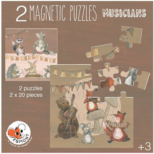 Egmont toys magnetische puzzel muzikanten - 2x20st
