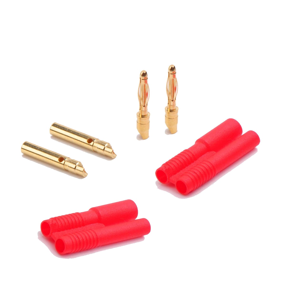 Amass 2.0mm Gullkontakt m. holder