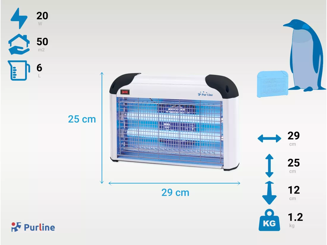 Tue Insectes Électrique 20W avec lumière ultraviolette