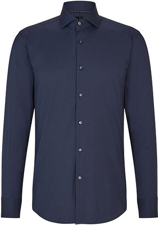 BOSS Hank Navy Overhemd 50479915-410 kopen