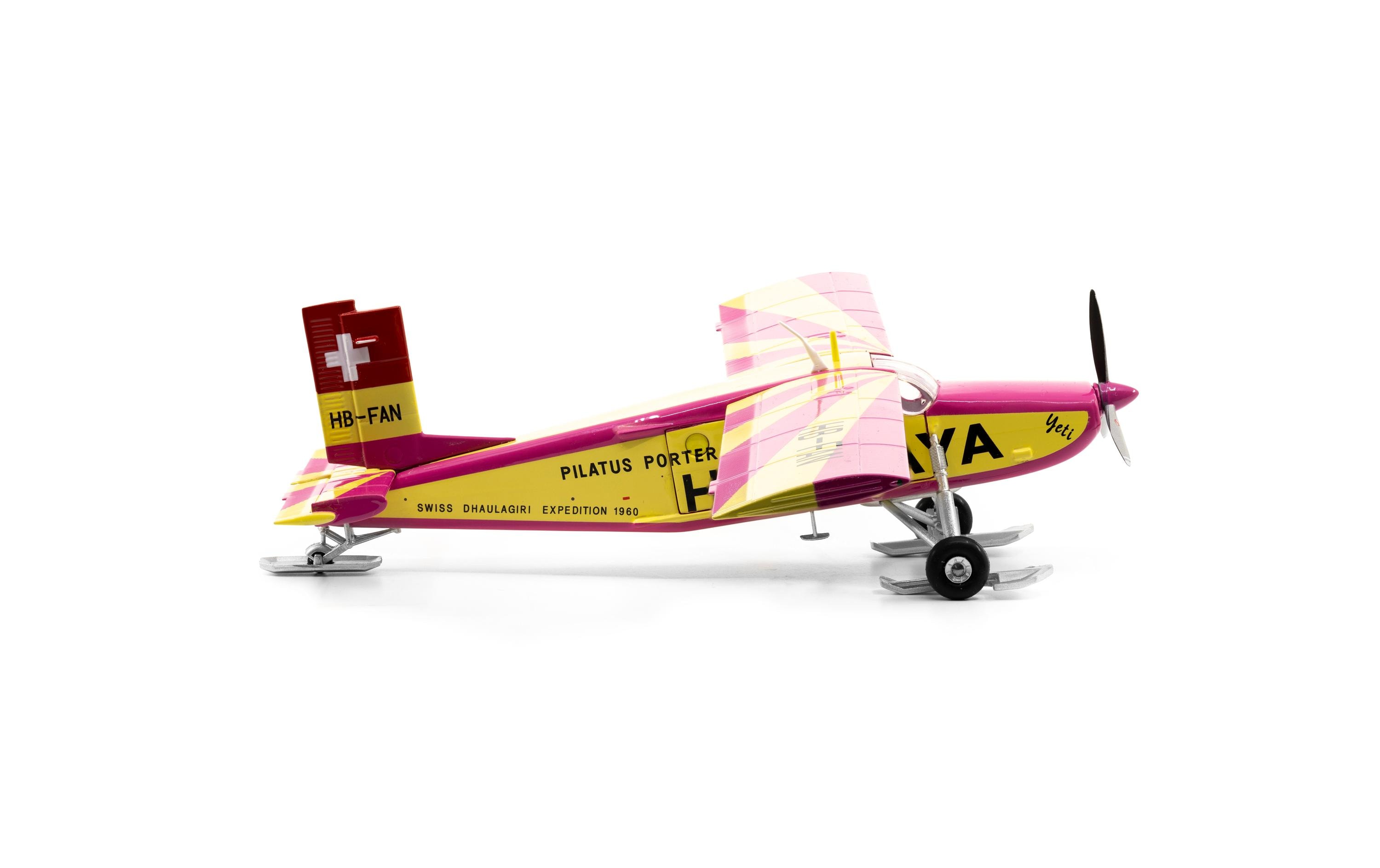 Pilatus PC-6 Porter HB-FAN Yeti 1:72Realistisches Modellflugzeug