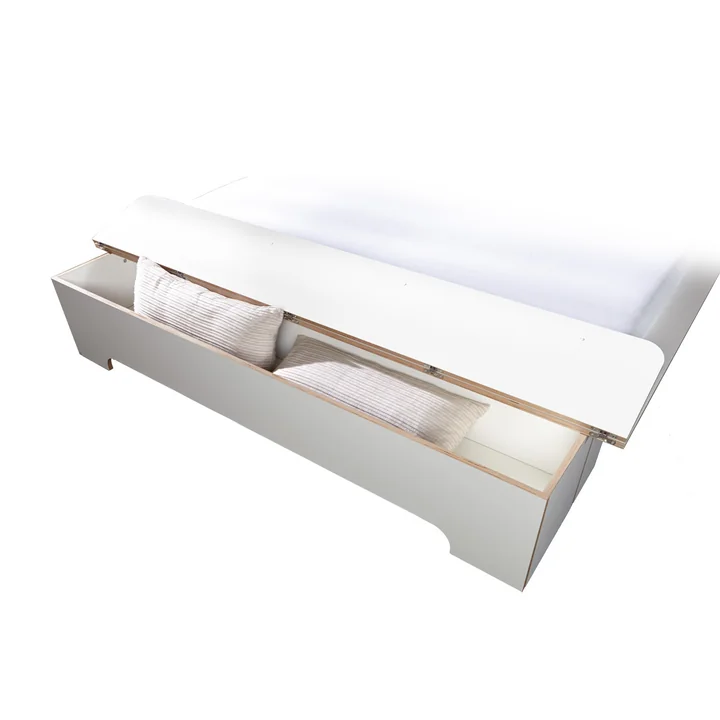 Müller Small Living - Plane Doppelbett, weiss, 180 x 200 cm