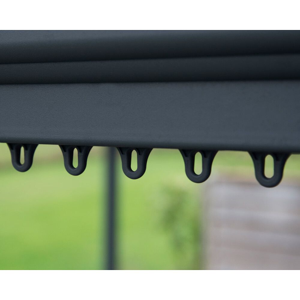 PAVILJONG CANOPIA MILANO HARDTOP 3X3M BRONSE/GRÅ