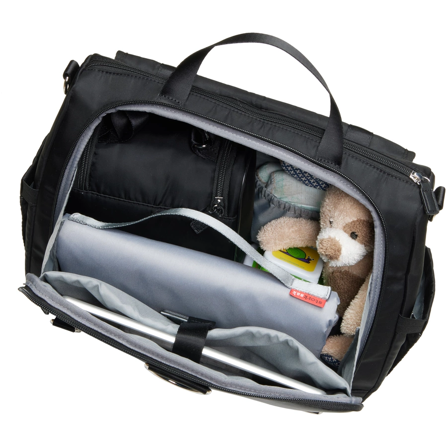 storksak Wickeltasche Blake Eco Black