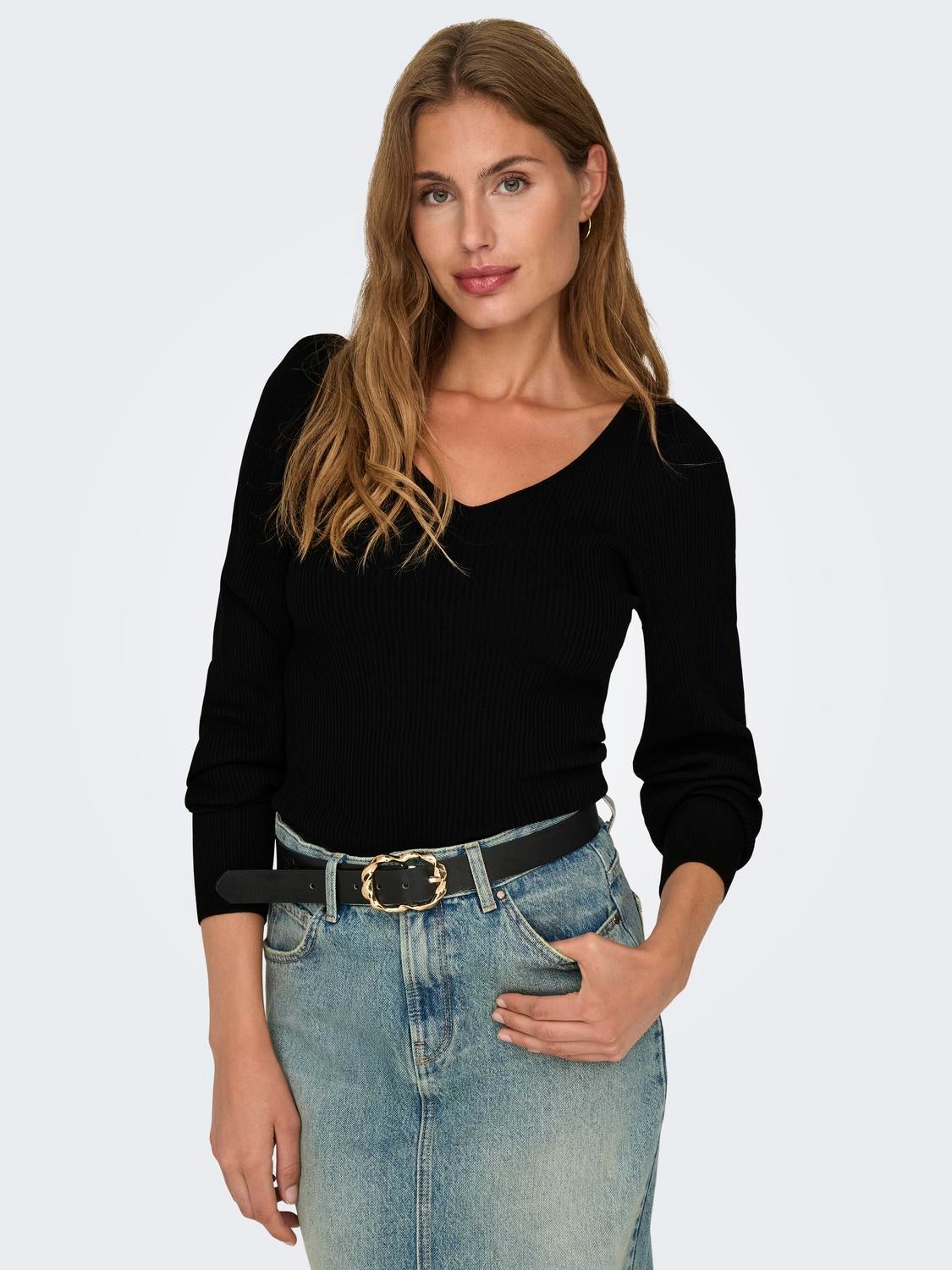 ONLLEELO Gestricktes Oberteil Black