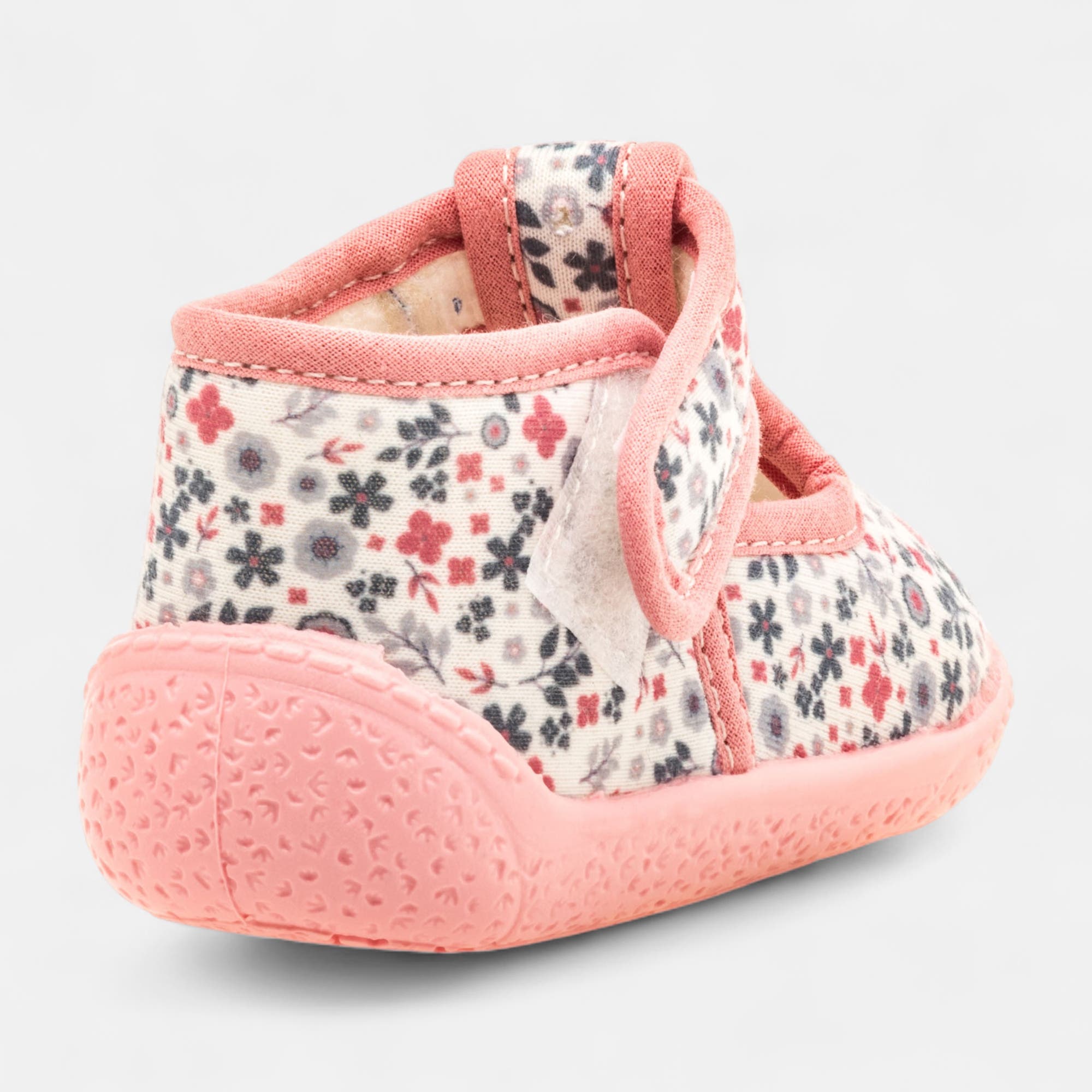 Pantoufles botillons Bébé fille rose