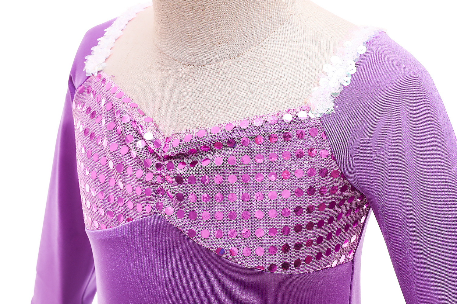 (110-120cm) Fasnachts Kinder Kostüm Meerjungfrau Verkleidung für Motto Partys / Halloween - Lila / Grün